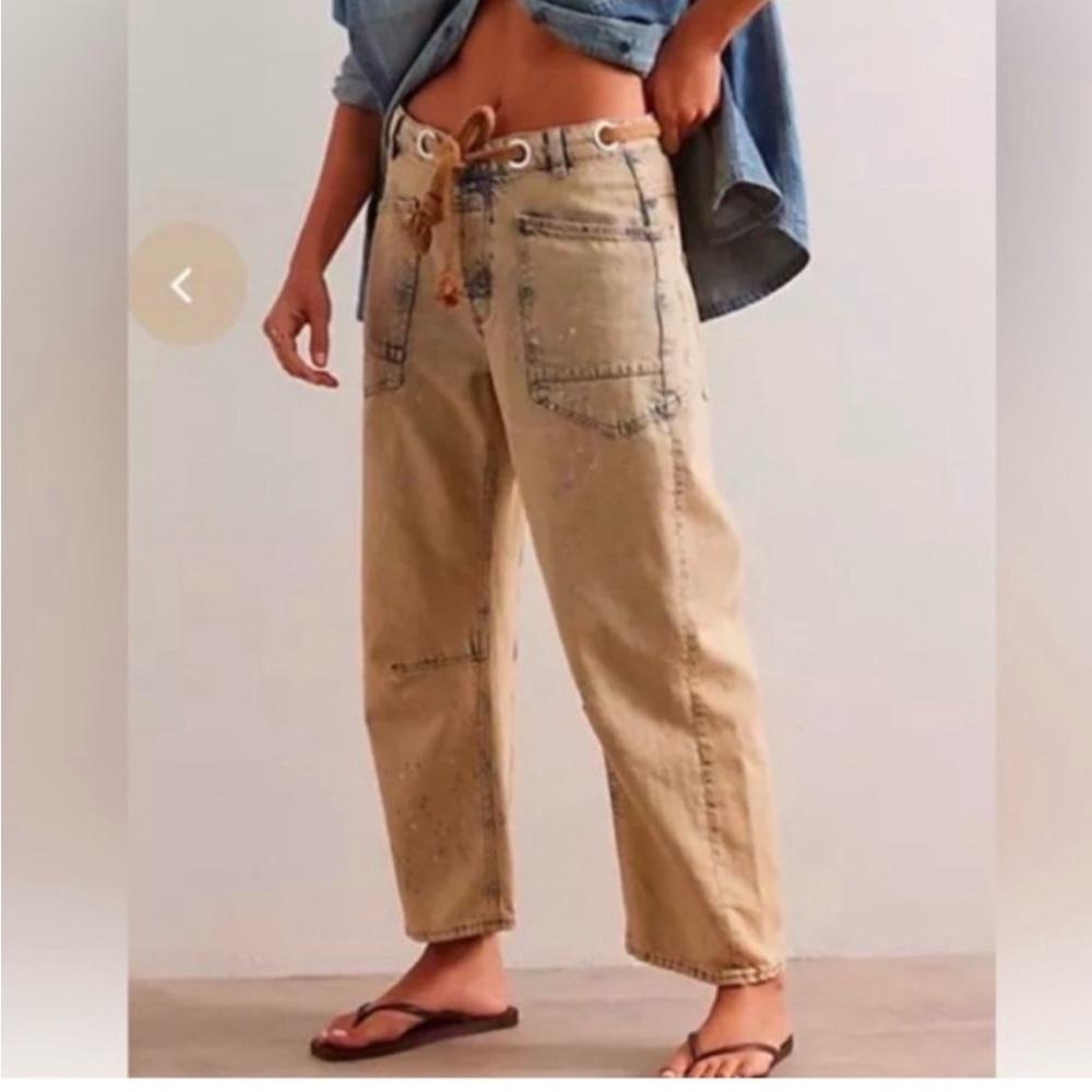Free people Moxie barrel jeans NEW!